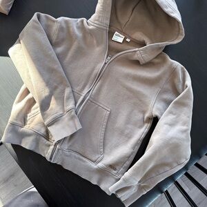 Aritzia TNA Sweatfleece Zip Hoodie XS